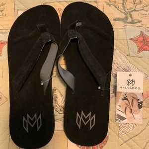 Malvados Jack-Onyx Flip Flops Mens Size 13/14 NWT